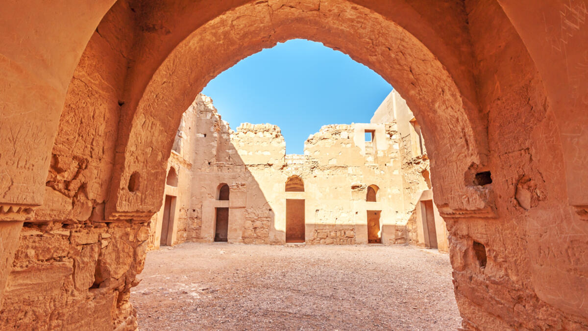 Qasr Al Kharanah in present-day eastern Jordan, about 60km east of Amman and relatively close to the border with Saudi Arabia. (Shutterstock/ File Photo)