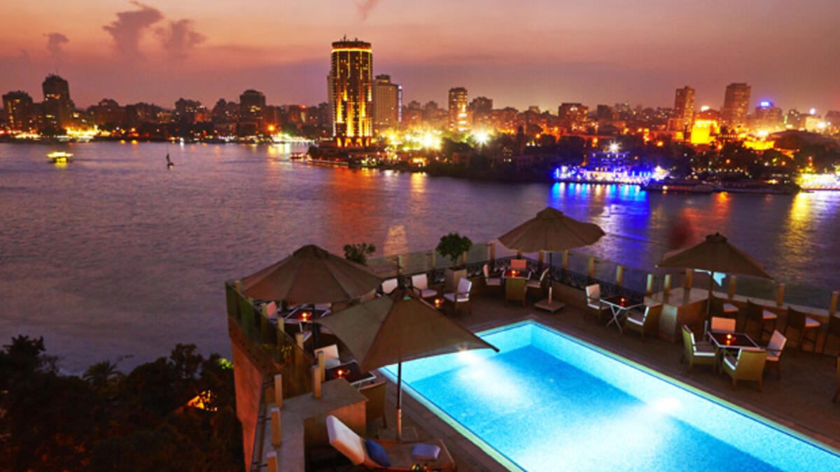 Kempinski Nile Hotel, Egypt: An exquisite oriental Iftar menu is served daily at The Roof. Surrounded by the enchanting scenery of the River Nile, enjoy watching your favorite Ramadan series on the big screen while sipping on your favorite Ramadan drinks and various shisha flavors. (egypttoday.com)