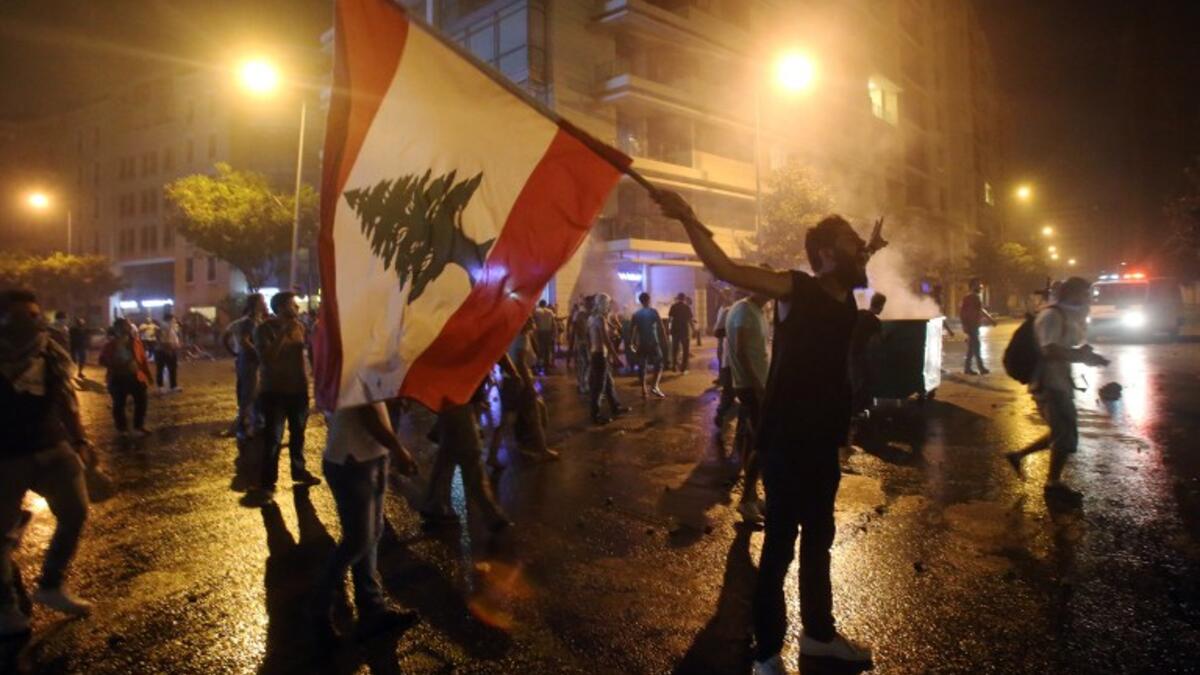 Beirut demonstration waste crisis