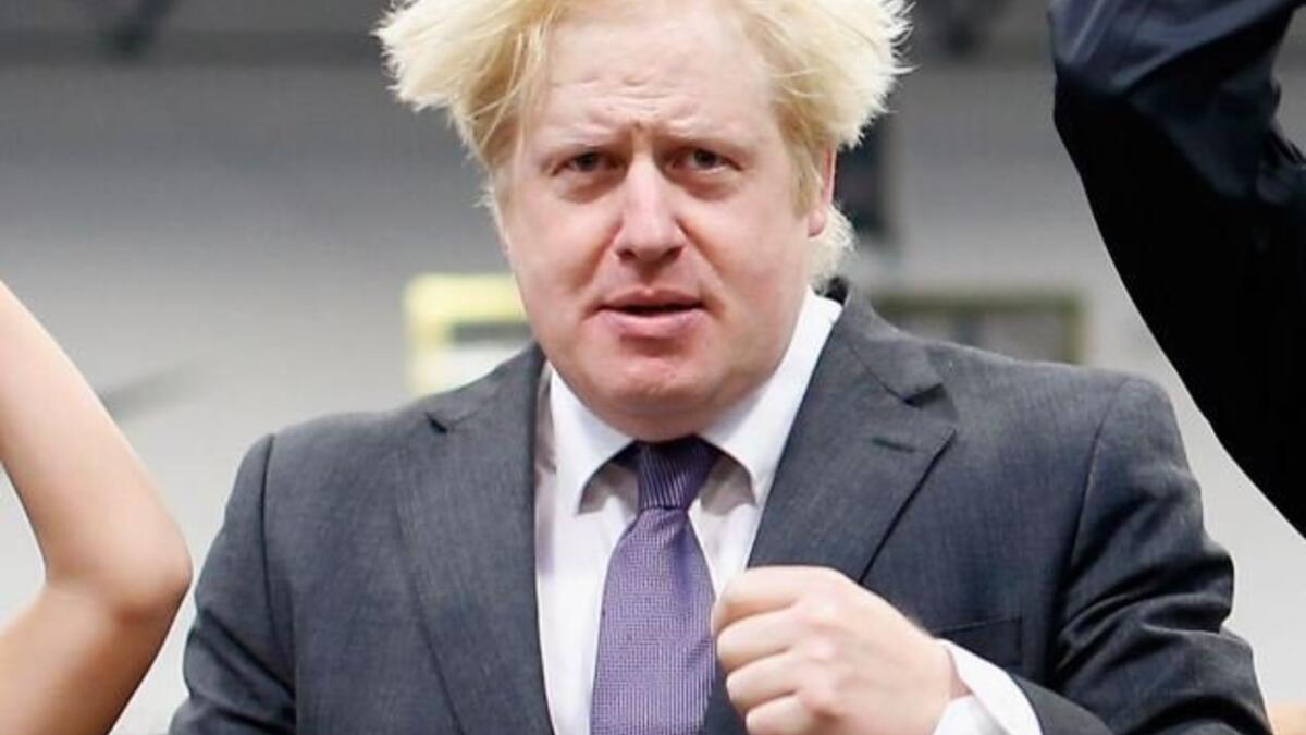 Boris Johnson, takes care to keep his straw-coloured thatch in a permanent state of studied untidiness (Twitter)