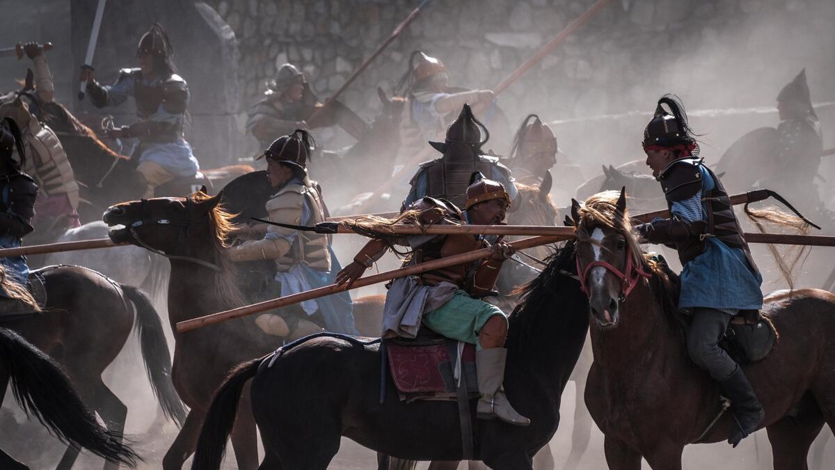 A mock battle at the opening ceremony of the World Nomad Games, held this month in Kyrgyzstan (nytimes.com)