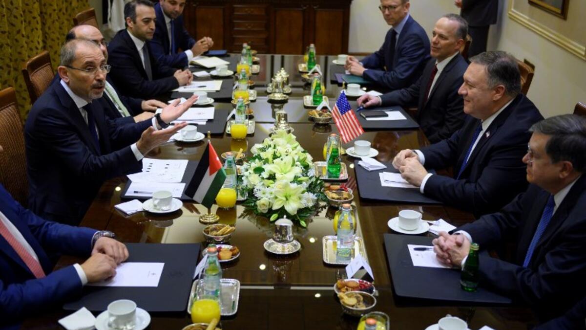 Pompeo is on an eight-day tour that comes weeks after the US President announced that the United States would quickly pull its 2,000 soldiers out of Syria, declaring that ISIS -- had been defeated.
ANDREW CABALLERO-REYNOLDS / POOL / AFP