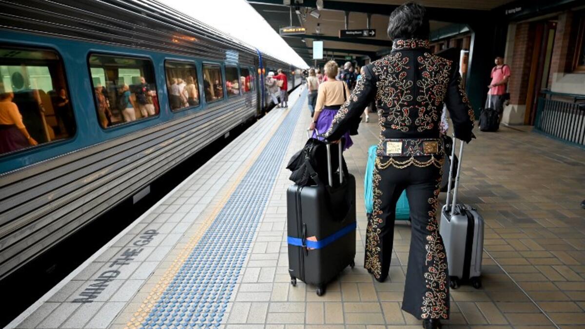 The Parkes Elvis Festival is an annual event celebrating the music and life of Elvis Presley in the New South Wales town of Parkes.
PETER PARKS / AFP