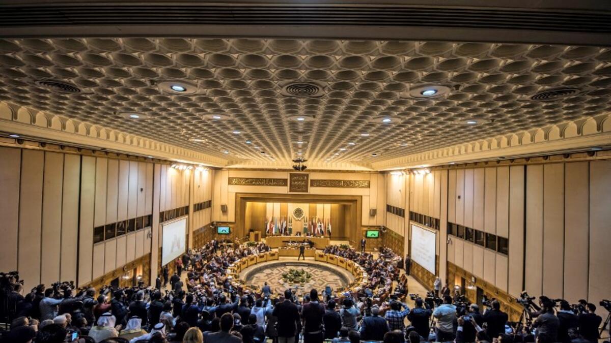 Arab League Foreign Ministers meet in the Egyptian capital Cairo on March 6, 2019. 
Khaled DESOUKI / AFP
