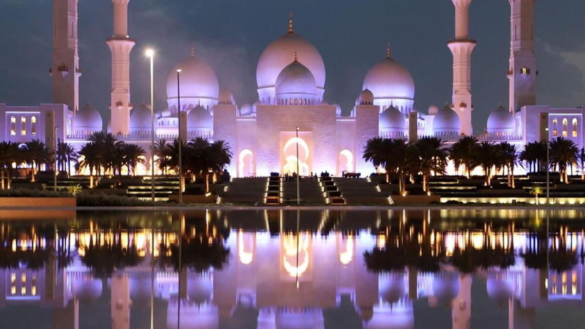 Sheikh Zayed Grand Mosque Center: it is one of Abu Dhabi’s key attractions. Non-Muslims are welcome at this architectural wonder, making it a must-see for any avid traveler. (AFP/ File)