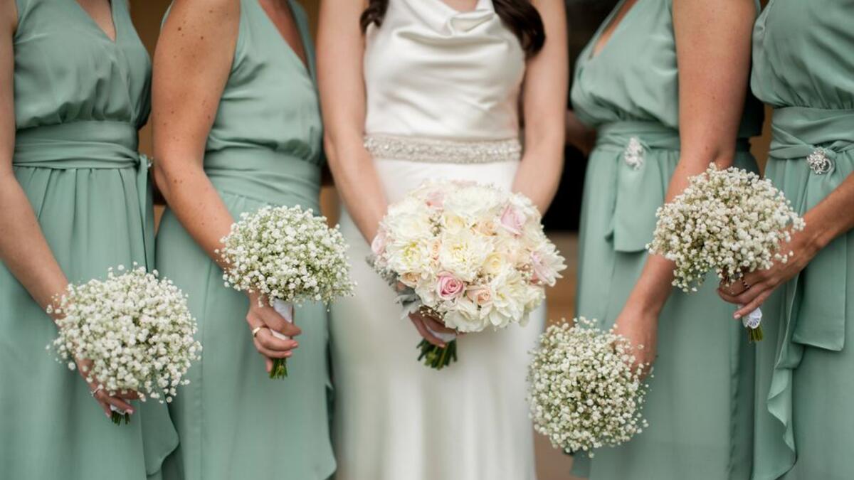 Pinch the bride, Egypt: After the bride is dressed up, single women surround her and each pinch her knee. This is said to improve her chances of finding a partner at the wedding party. (thespruce.com)