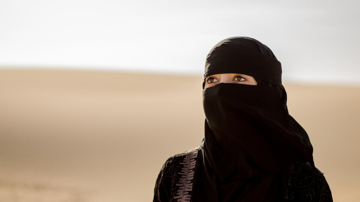 Niqab: Mostly wore in Saudi Arabia. It covers the head, face, and shoulders. A slit is usually created for the eyes in the front. (Shutterstock/ File)