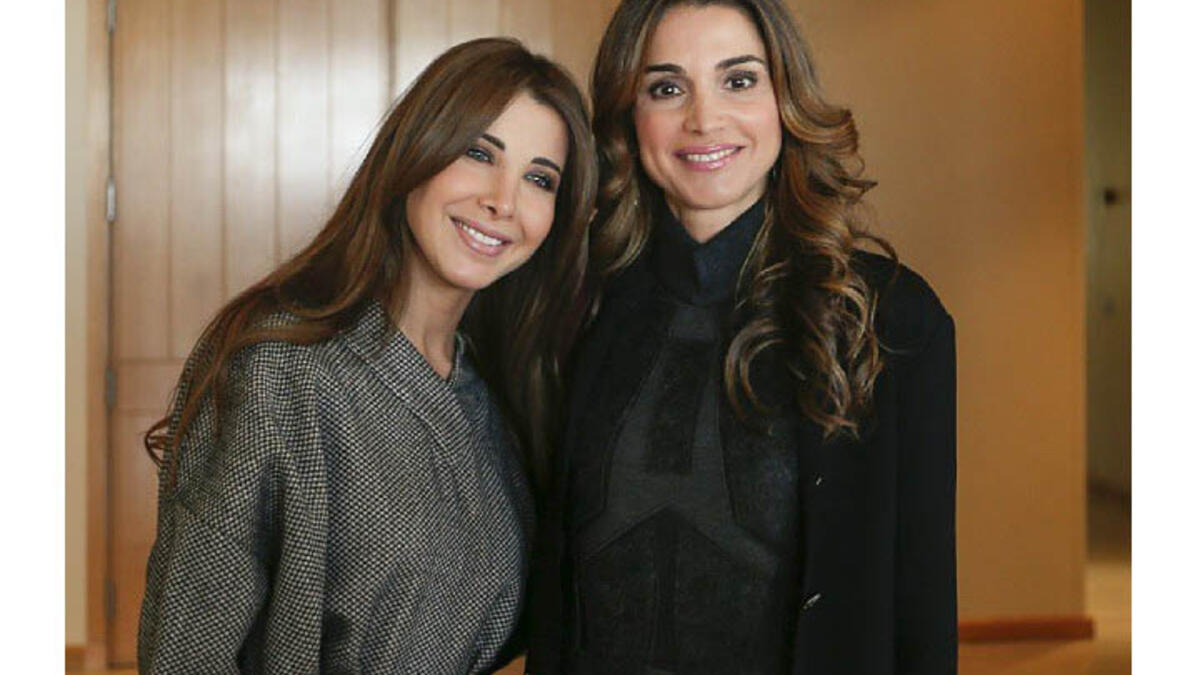 Nancy Ajram met up with Queen Rania of Jordan while visiting the Kingdom this week. (Image: Lebanesecelebritynews)