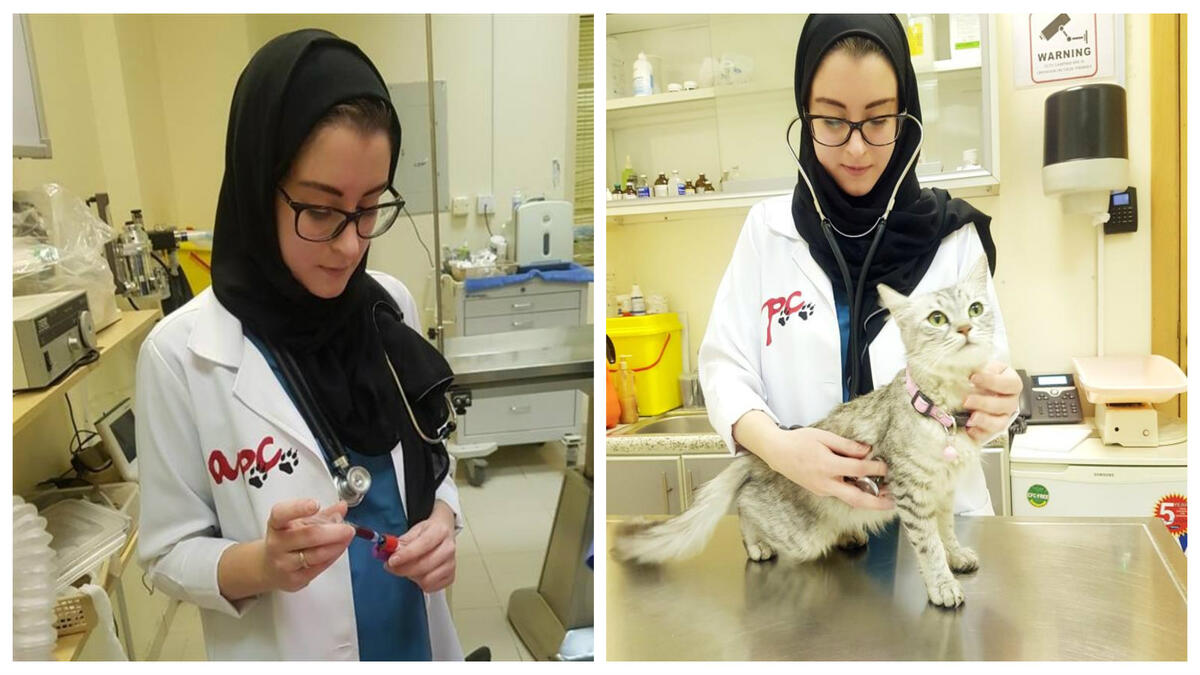 نور عزت فطايرجي: أول طبيبة بيطرية بالسعودية، استطاعت تحقيق حلمها وهو العمل بمجال الطب البيطري بعد أن حصلت على شهادة البكالوريوس في الطب والجراحة البيطرية عام 2016 من جامعة العلوم والتكنولوجيا الأردنية.