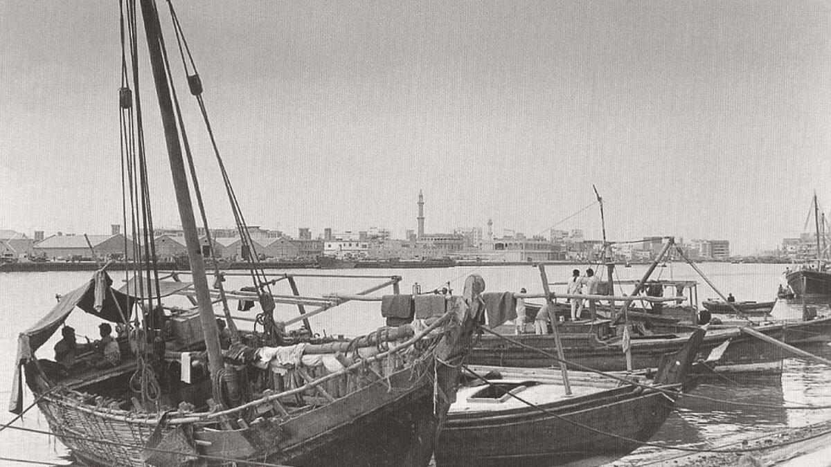 The city’s creek in Dubai, ca. 1960s