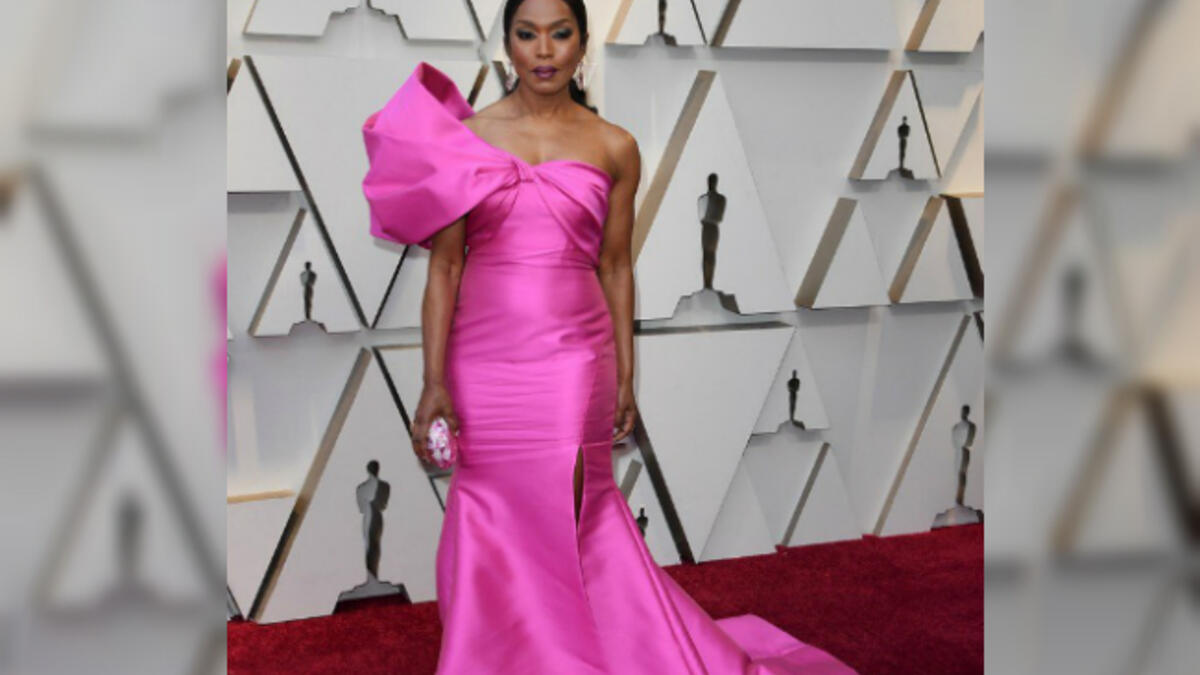 Reem Acra dressed actress Angela Bassett