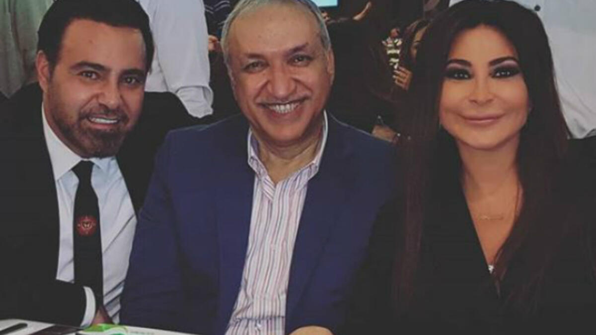 Elissa also posted a picture of Assi Alhallani and Salem Al Hindi to her Instagram account captioning it "My