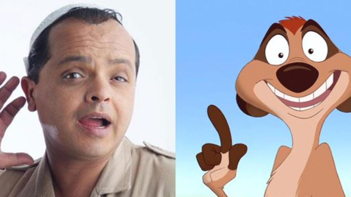 محمد هنيدى الذي قدم شخصية تيمون في فيلم الأسد ملكاً، وشخصية مارد وشوشني في فيلم شركة المرعبين المحدودة.