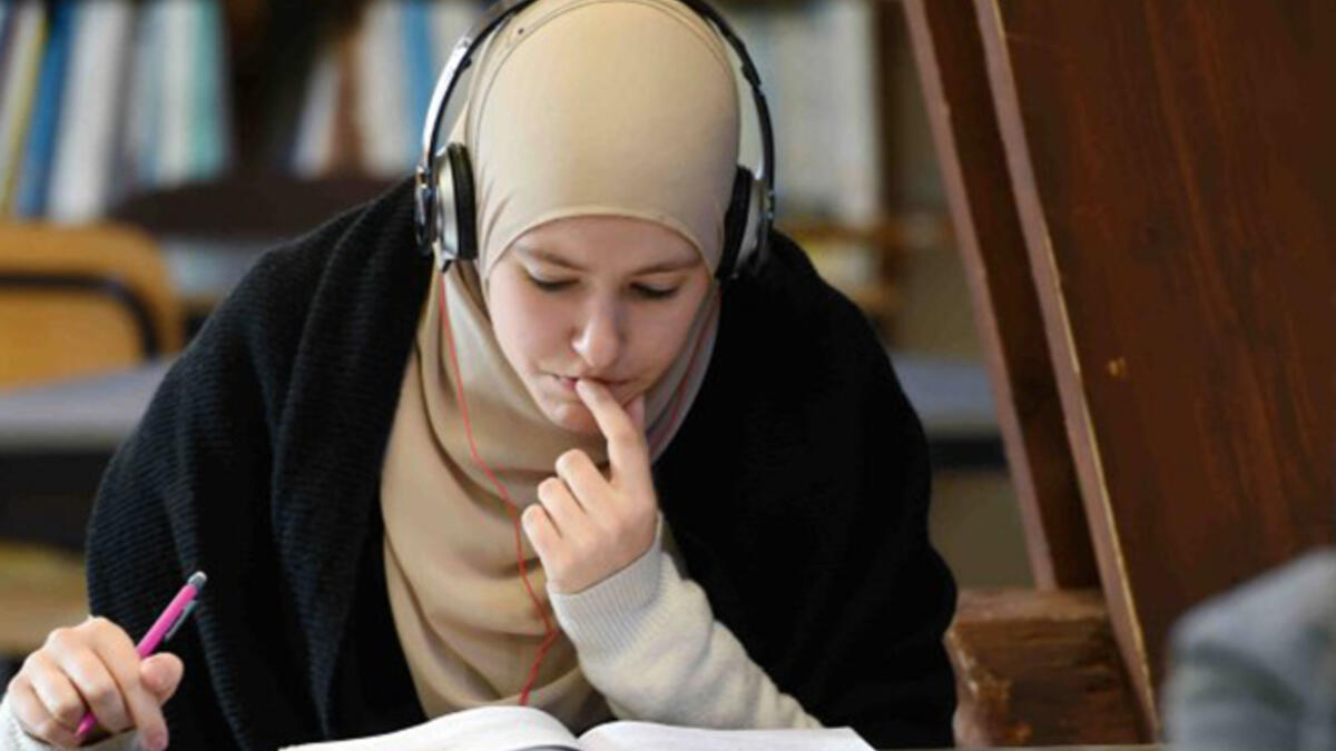 While women’s ability to study has long been contested and is an ongoing struggle today, it was a woman who founded the first degree granting university in 859 in Morocco, Fatima al Firhi. The university taught religion, natural science, law astronomy, prose and versing amongst other subjects. (AFP/Philippe Desmazes)