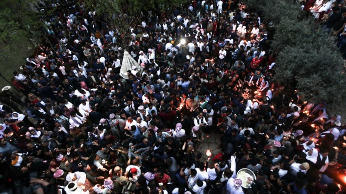 Thousands gathered on Wednesday, April 19, at the holy shrine of the Lalish Temple, to welome the new year.