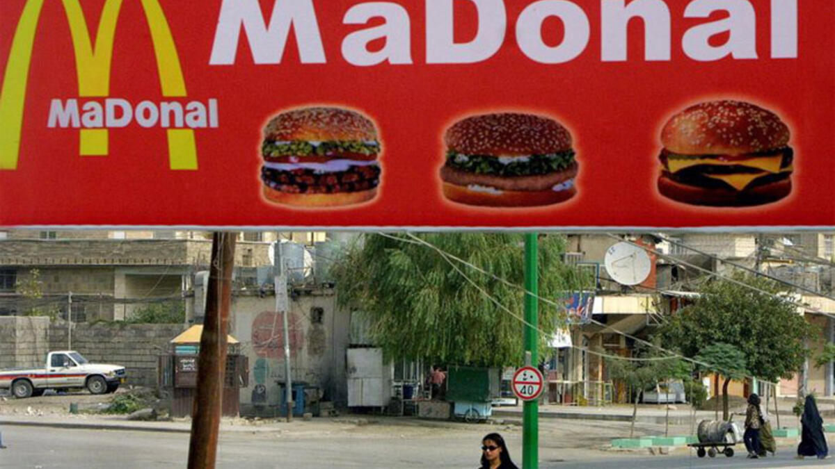 fake McDonalds in Iraq