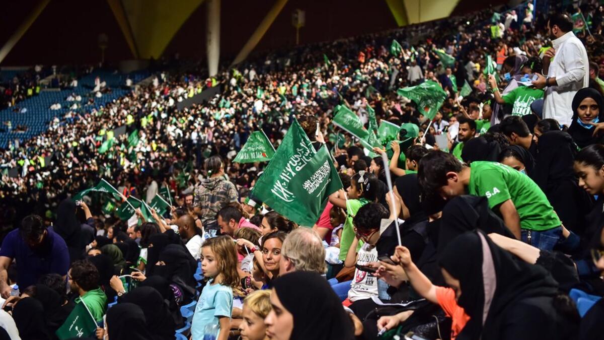 Cirque Du Soleil performs in Riyadh. (Twitter)