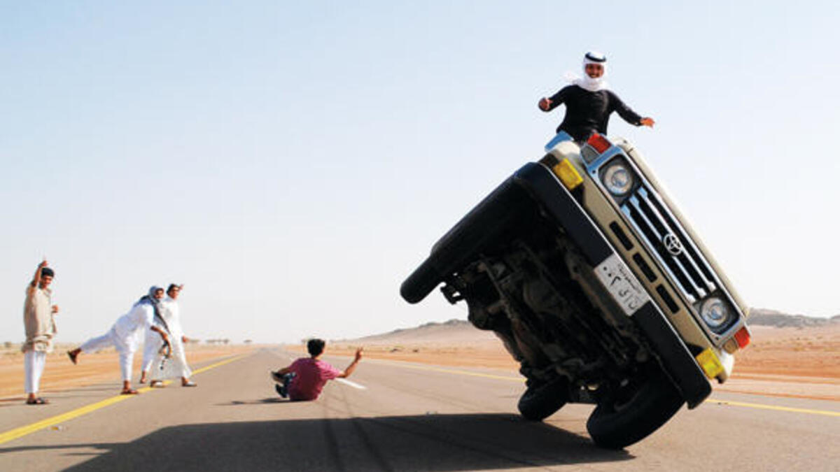 Drifting has become very popular among Saudi youths. (Arab News)