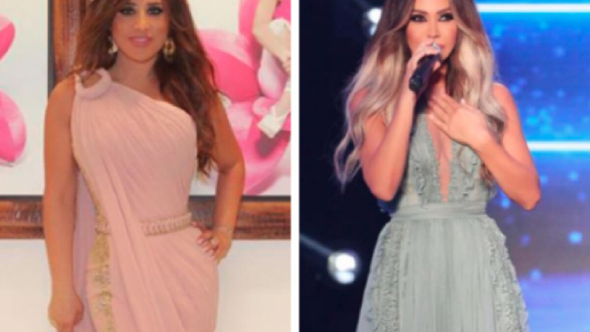 The Lebanese icons compete in girly pastel colors dresses