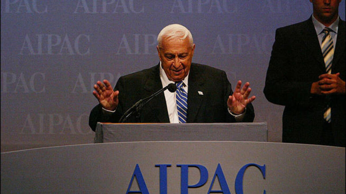 sharon AIPAC