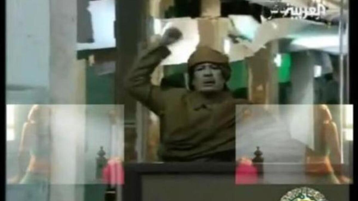 Muammar Gaddafi's famous Zenga speech spoof.