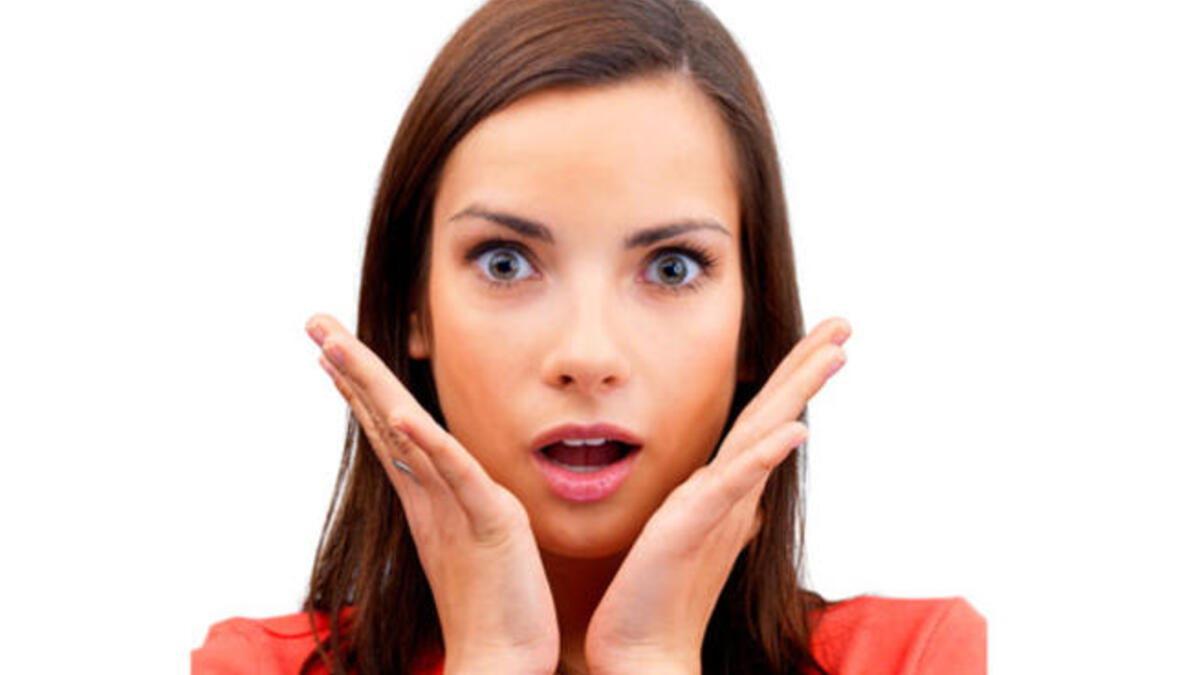 shocked woman