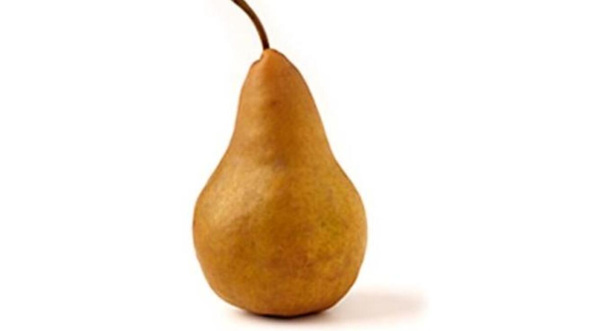 Pears —  The fruity Sheikh would deem these safe for a woman's touch. Probably just about OK, if skirting on the cylindrical. 
Pear-shaped figures should get away with preparing a fruit salad, so long as bananas are left out.