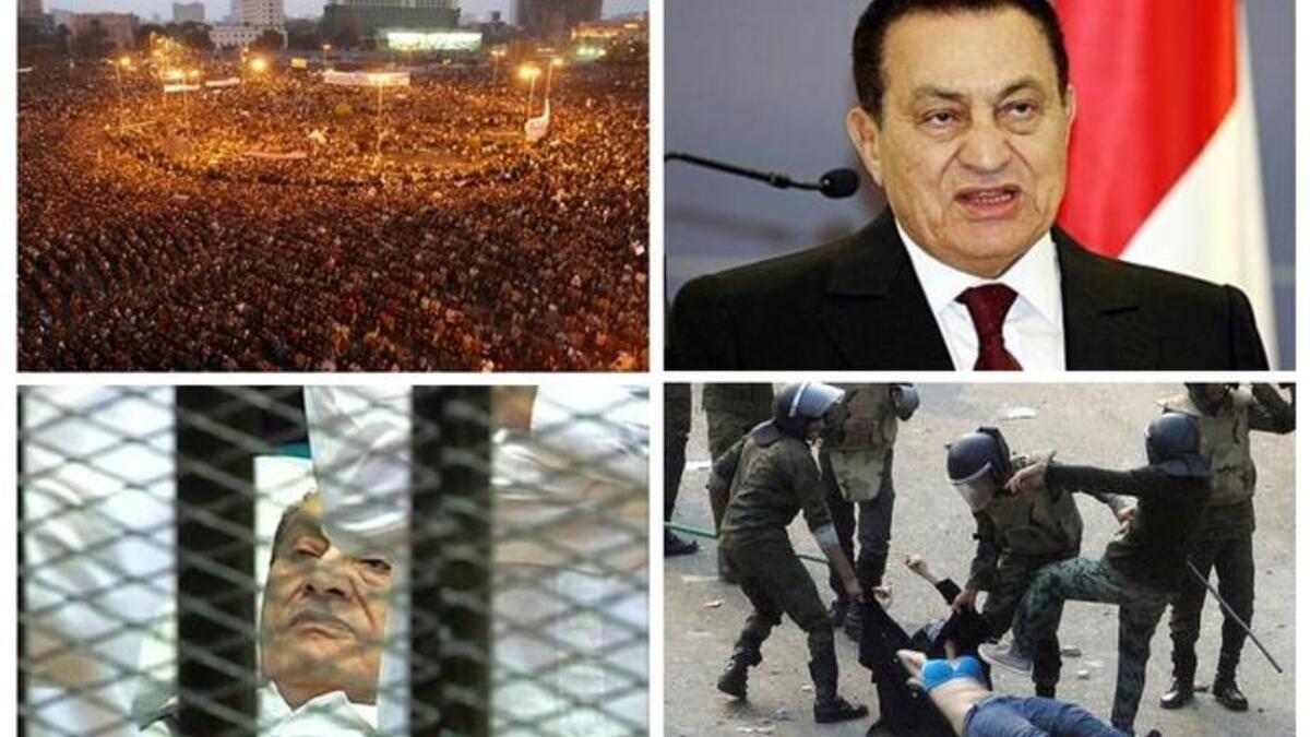 Changing faces of the revolution: The big headliner Egypt, presented us with many different abiding images for its story of change. A resplendent Tahrir Square lit the way for others to follow, and the face of a declined dictator emerged bed-bound. Finally, the army turned on the people and the 'girl in the blue bra' spelt troubled transition.