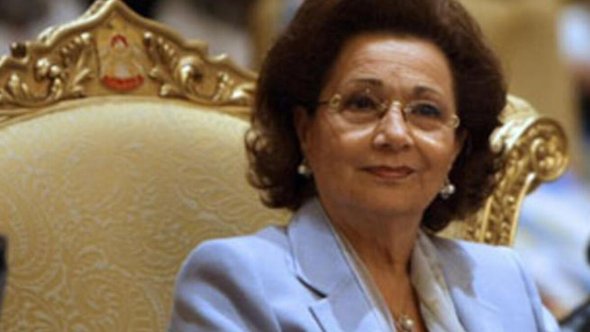 Suzanne Mubarak, wife of the Egyptian President: her own named wealth reputedly ranges between 3 and 5 billion U.S. dollars, mostly contained in U.S. banks.