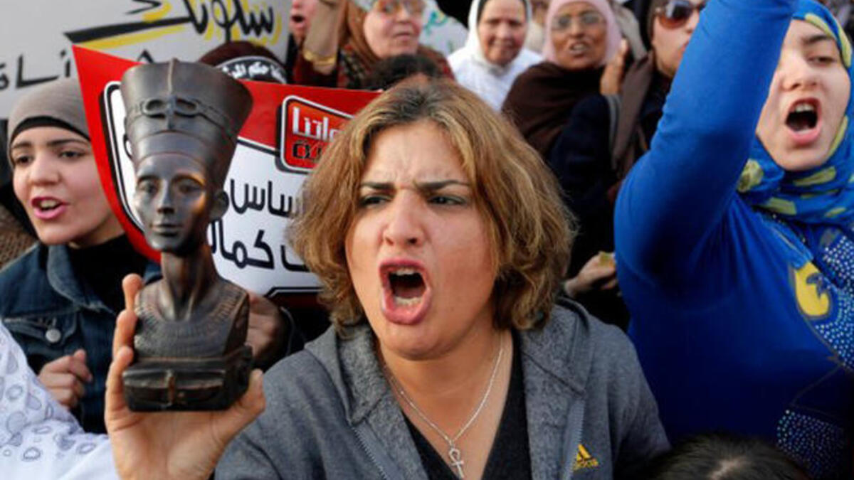 مظاهرة نسائية في مصر