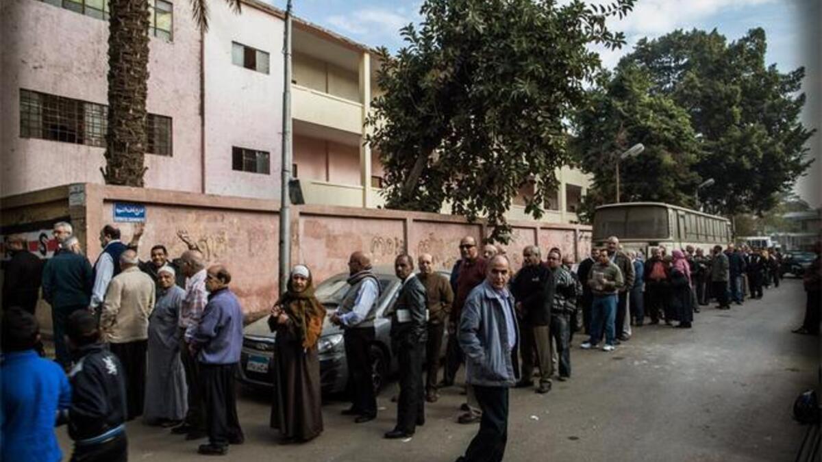 referendum polls- the vote begins for Egypt's constitution