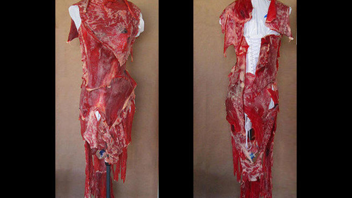 meat dress lady gaga