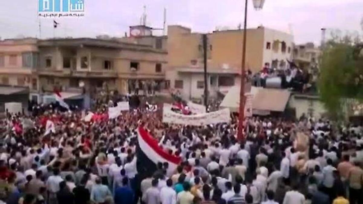 On with the revolution! The Committee for Muslim Scientists of Syria released a long-considered fatwa enjoining all to participate in the Syrian uprising.  It commits Muslims to standing by the people's struggle for freedom from the injustice of the Syrian regime, helping them to restore their freedom and dignity.