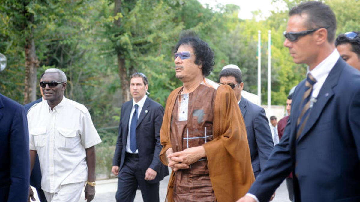 Gaddafi arrives in Italy - where Berlusconi is already in trouble with his female population - and invites 500+ women from an escort agency  for some &amp;#039;Islam&amp;#039; in a private self-delivered lecture inviting conversion.