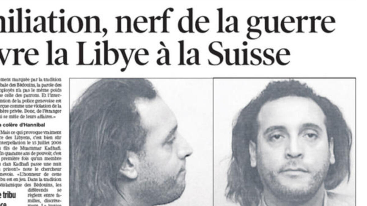 Hannibal - Age 34, his rock- star loud behavior with wife abroad has triggered a diplomatic row with Switzerland in past. In 2008, he was arrested in a Geneva hotel after two of his servants accused him of assault.