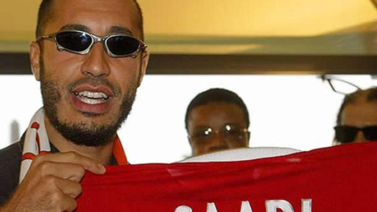 Saadi Gaddafi - A former footballer who had a very brief career in Italy's Series A, he is a shareholder in his favorite football club -- Italy's Juventus -- and is also head of the Libyan national team.