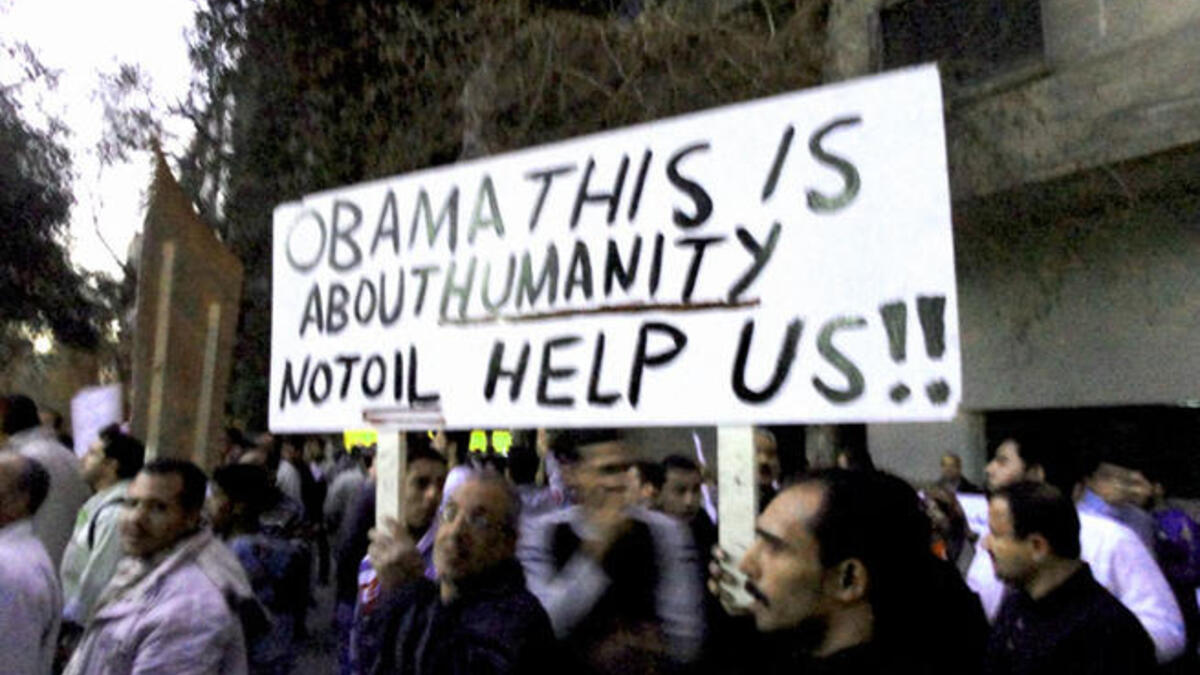 Placards in protestation from the people.