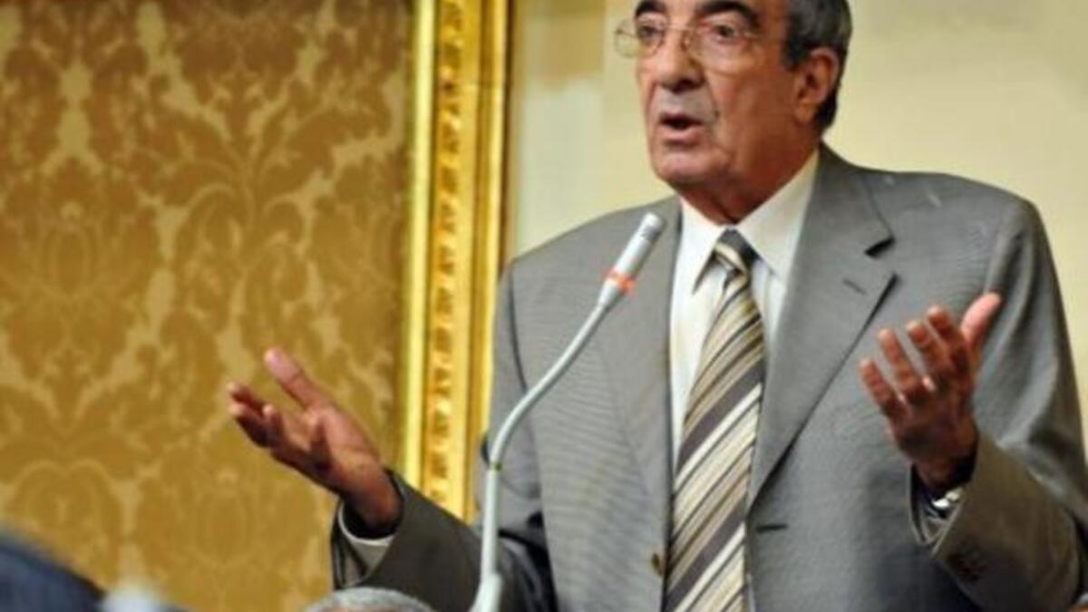 Zakaria Azmi, Mubarak’s long time chief-of-staff.  Very implicated in the Mubarak mess. Chants calling him thief, bayed for his blood and detention.