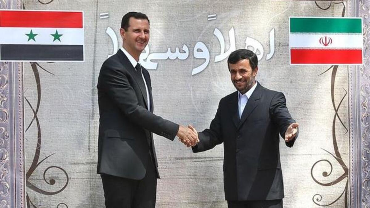 Syria's Bashar al Assad and Ahmadinijad