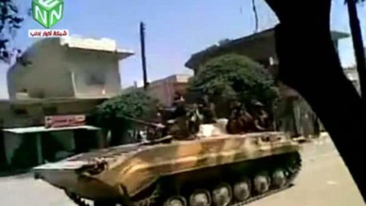 Syria: Kafr Nabl, of Idlib district. More a war-zone this Ramadan, Syria is seeing more tanks than Ramadan revelry.