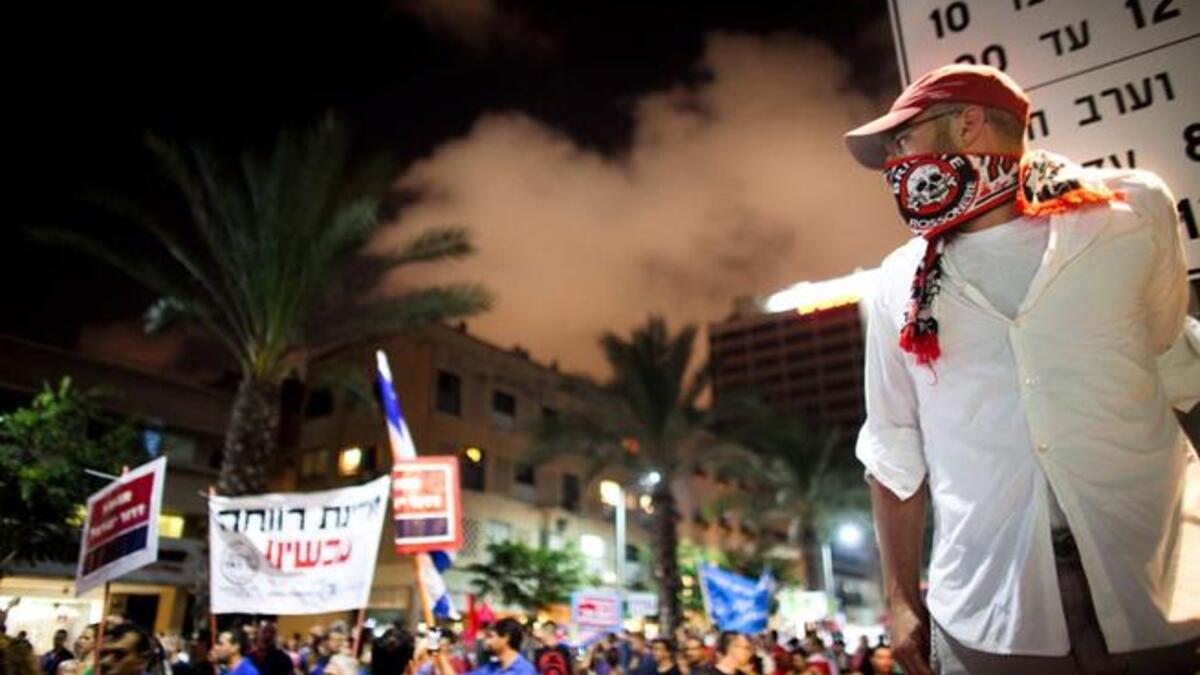 Not just the enemy at Israel's gate: Israelis want affordable housing, turning their frustration at their state. Sharon's compatriots could not be counted on to keep the elusive peace, their clamor loud enough to have 
woken him with a start. Israelis protested social injustice from the vantage of tents in Tel Aviv, within range of his hospital.