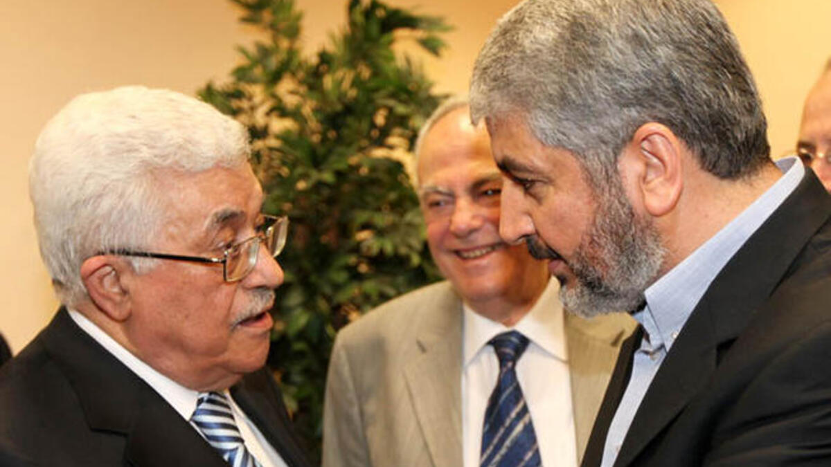 Palestinian unity? Fatah's Abbas meets Khaled Mashal