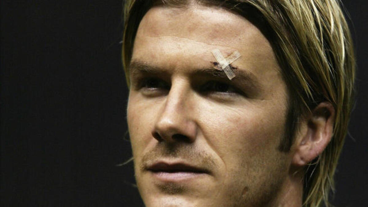 beckham shoe incident