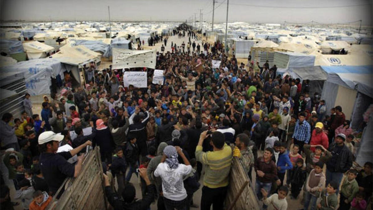 syrian refugees zaatari Jordan