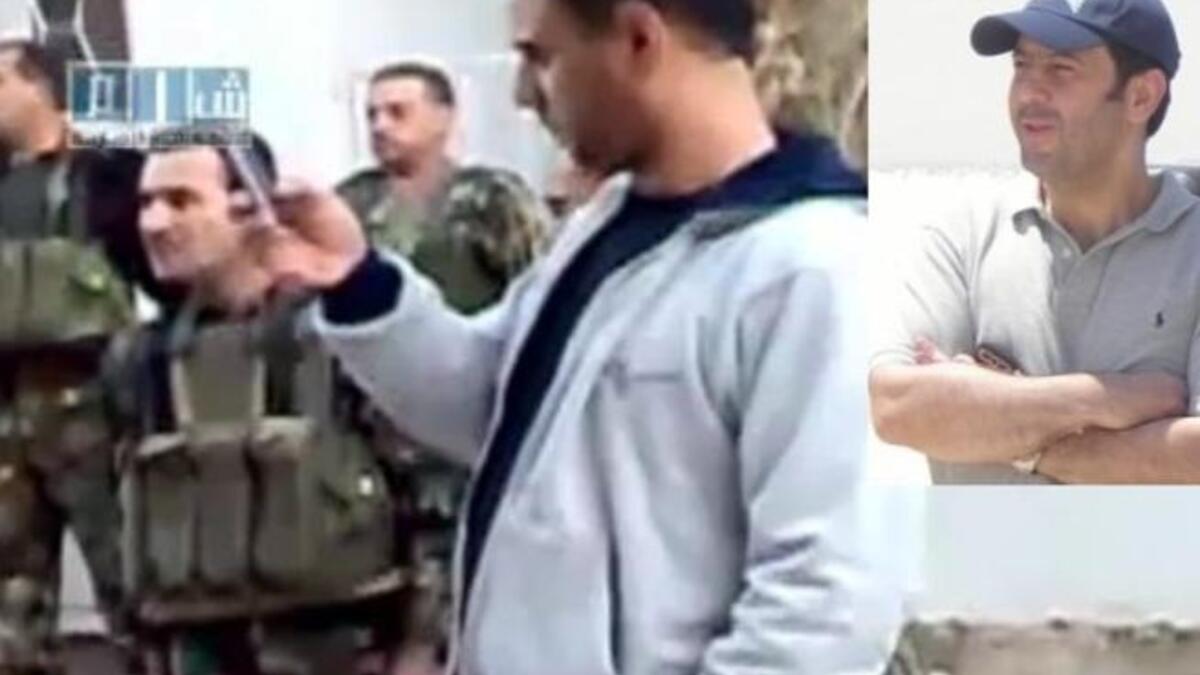 Maher al-Assad: Military figure responsible for Durra harsh response. Here seen photographing casualties from his own harsh military response to peaceful protests.