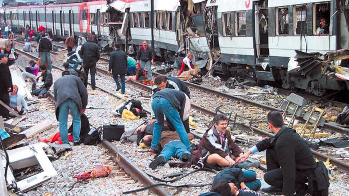 March 11, 2004: It is thought that al-Qaeda was responsible for the bombing of the Madrid commuter train system. 191 killed and over 2000 injured.