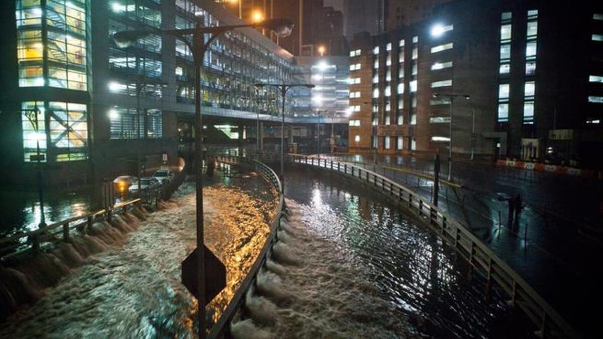 Hurricane Sandy wreaks its damage on NYC