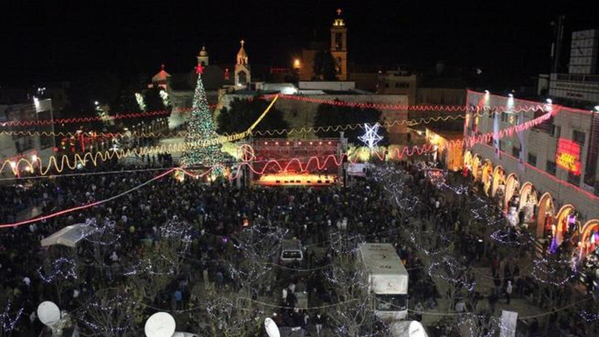 At this time of year, Palestine's Hebron is lit up like a Christmas tree