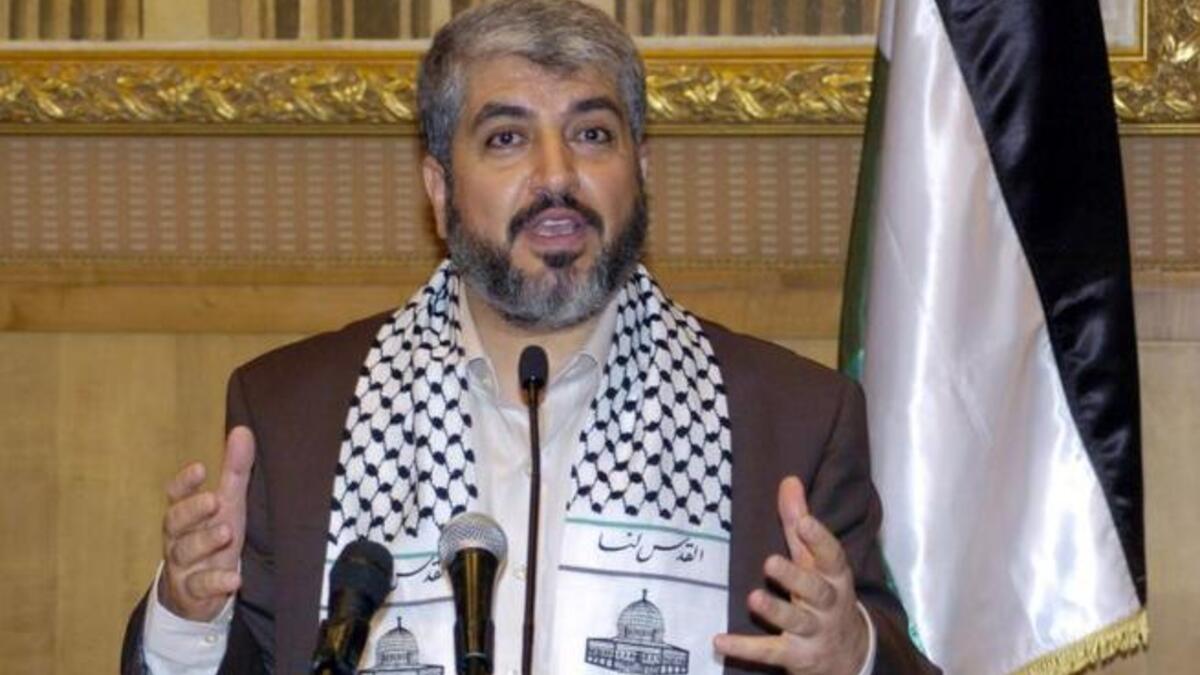 خالد مشعل رئيس المكتب السياسي لحركة المقاومة الإسلامية حماس.انضم خالد مشعل إلى تنظيم الإخوان المسلمين - الجناح الفلسطيني عام 1971 وكان له دور كبير في انتماء العديدين لتنظيم الإخوان المسلمين، شارك مشعل في تأسيس حركة المقاومة الإسلامية - حماس عام 1987.