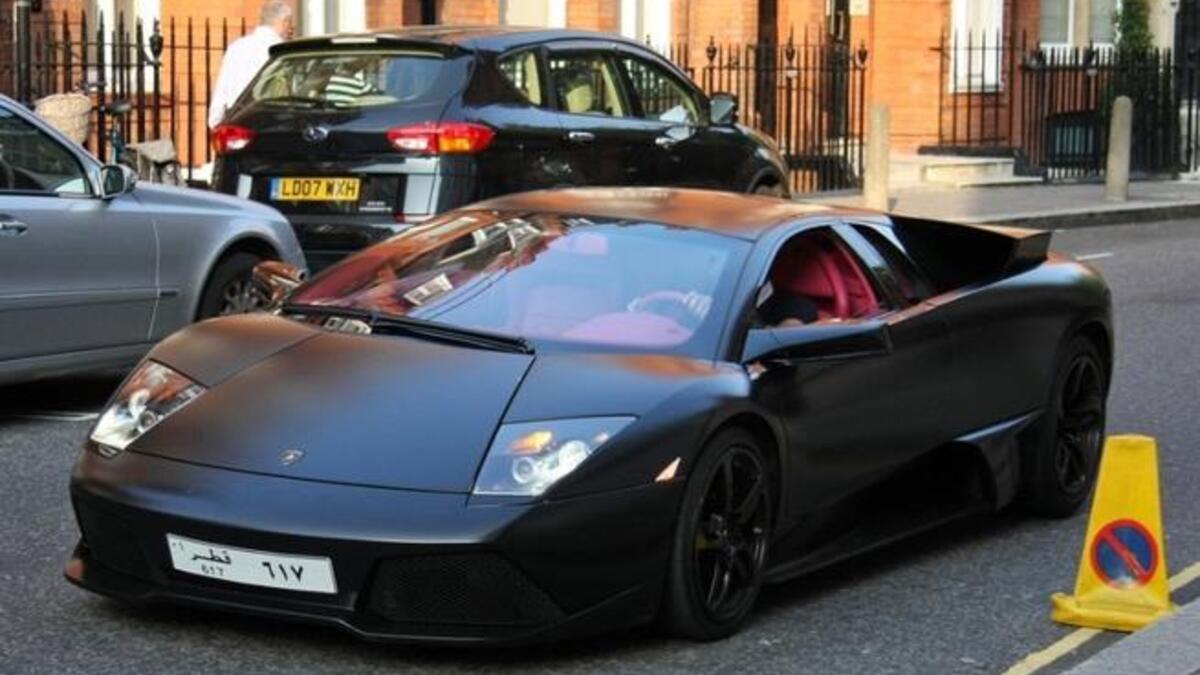 Arab fancy cars for tourists behaving badly